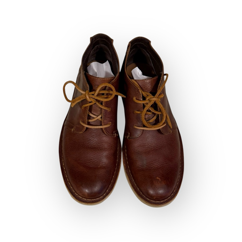 Born Børn Leather Chukka Boots Mens 9.5 Brown Lace Up Ankle Boots Comfort Casual - Picture 3 of 11